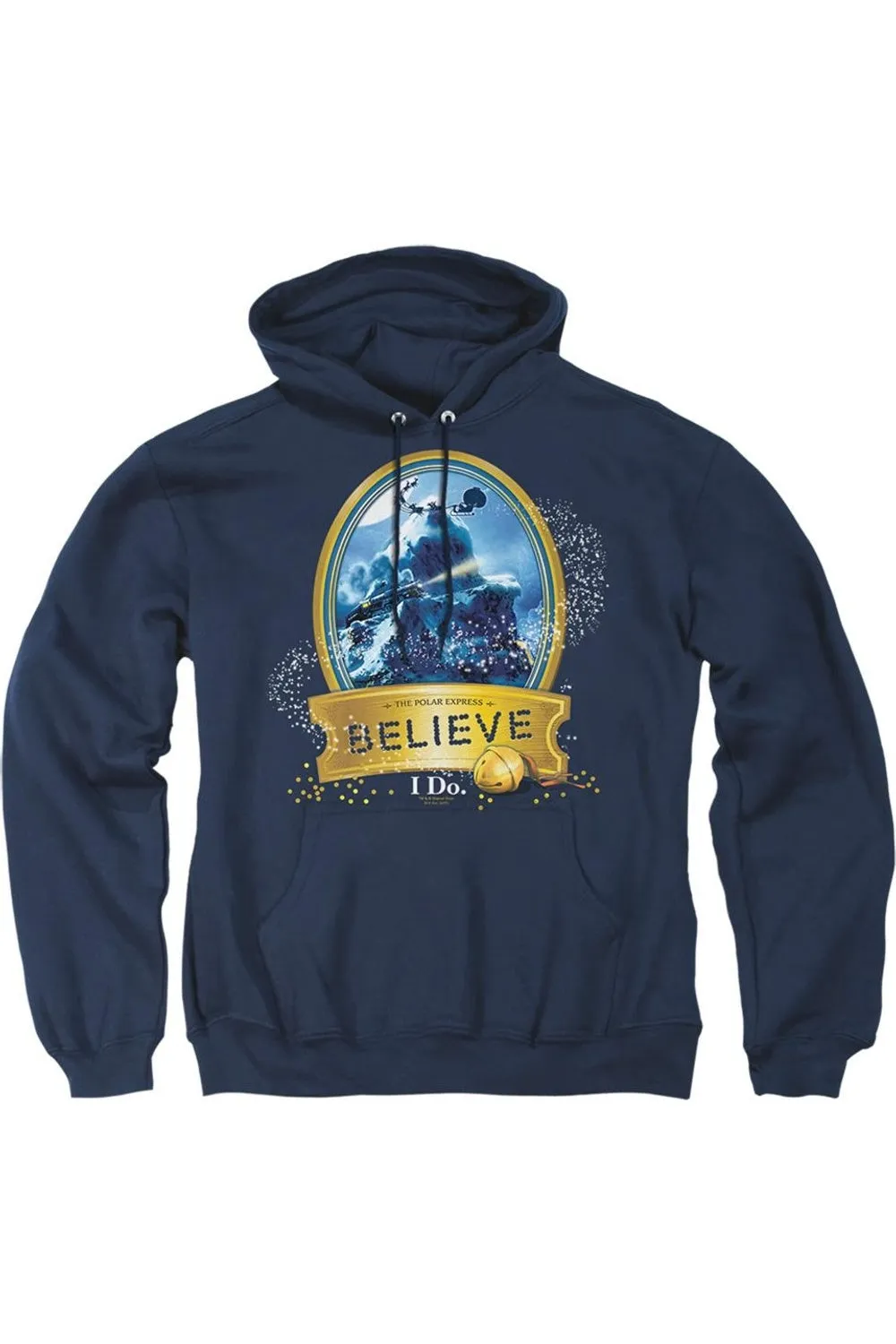 Polar Express True Believer Adult Pull Over Hoodie / Hooded Sweatshirt