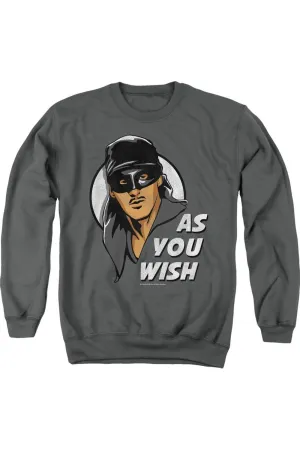 Princess Bride As You Wish Adult Crewneck Sweatshirt