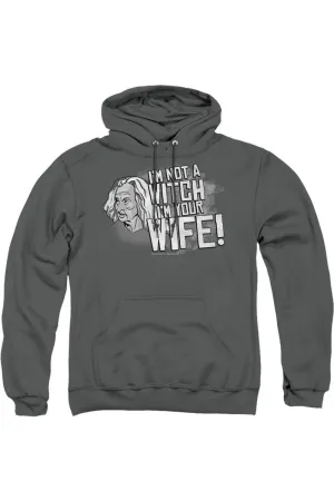 Princess Bride Not A Witch Adult Pull Over Hoodie
