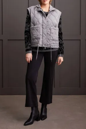 Quilted Vest In Elephant