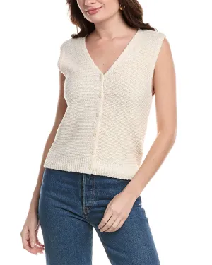 rag & bone Jackie Linen-Blend Sweater Vest