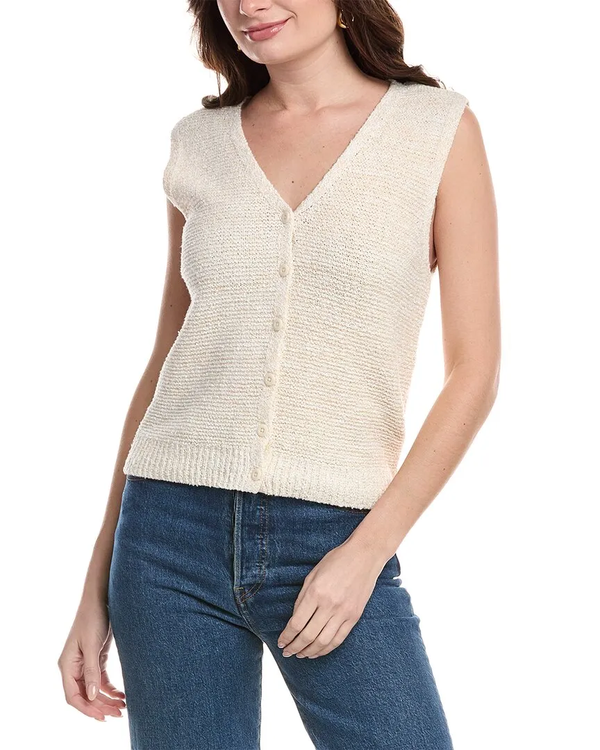 rag & bone Jackie Linen-Blend Sweater Vest