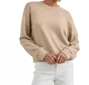 Ramona Sweatshirt In Ecru Heart