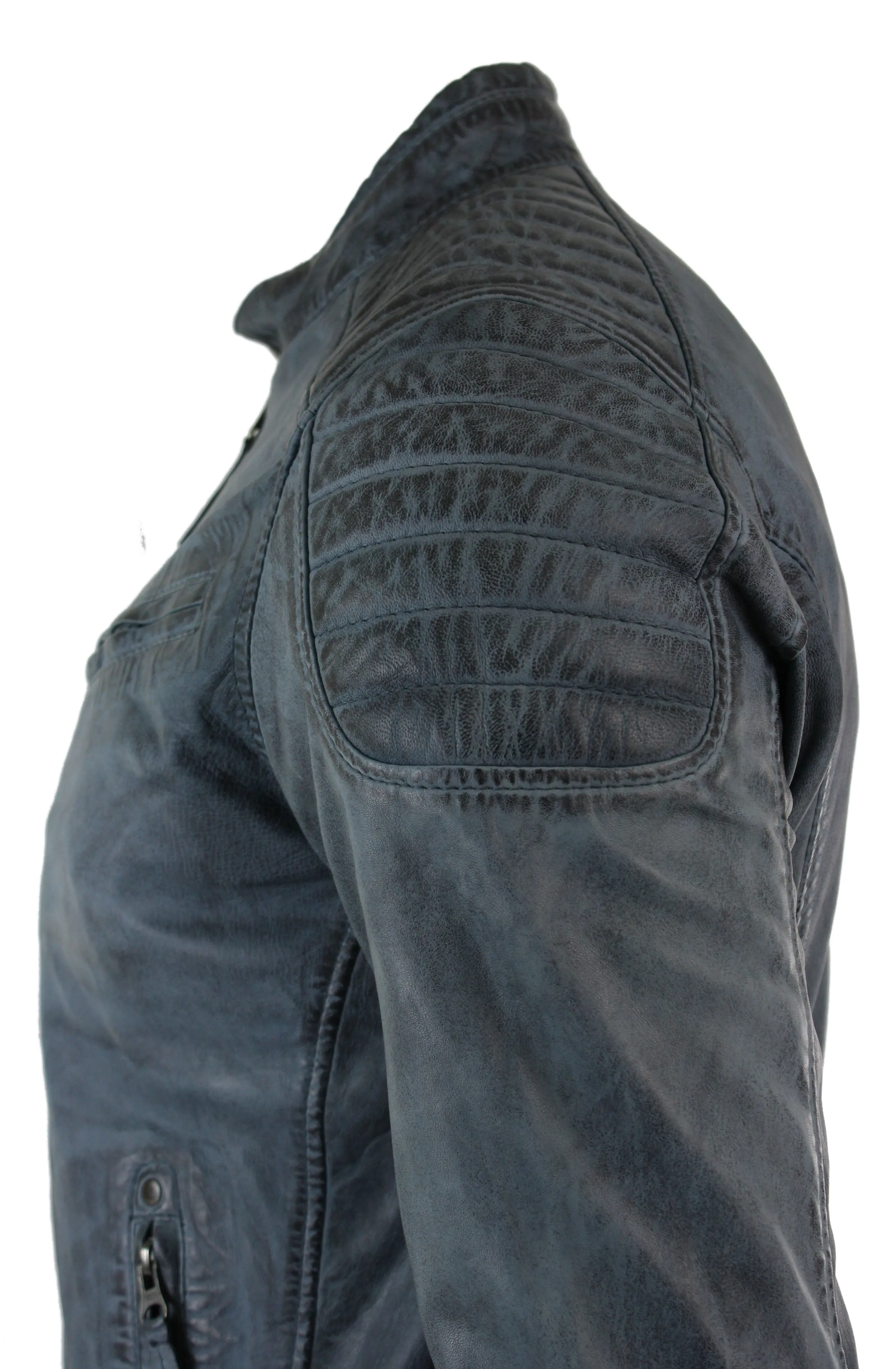 Real Leather Biker Jacket