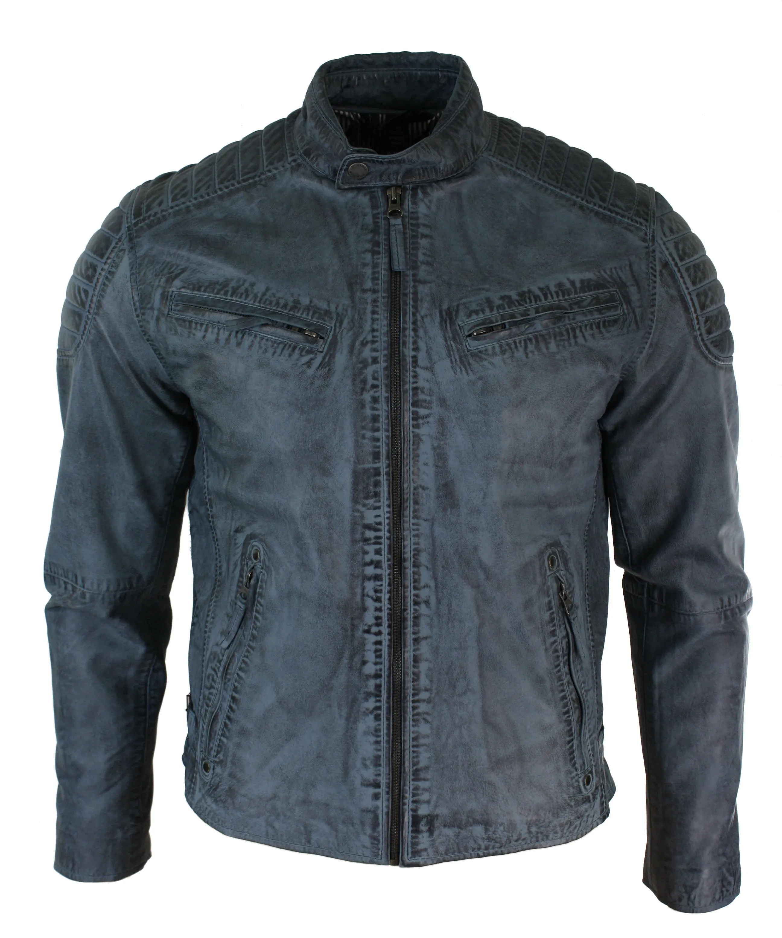 Real Leather Biker Jacket