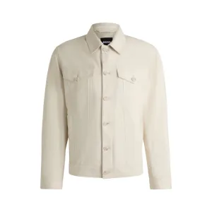 Regular-fit jacket in suede
