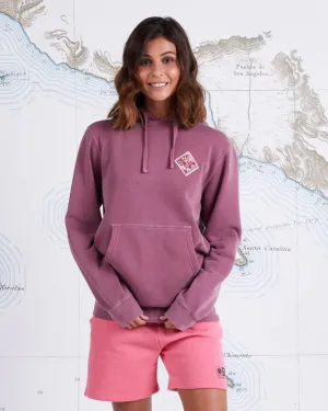 Retro Tippet Boyfriend Hoody - Faded Plum