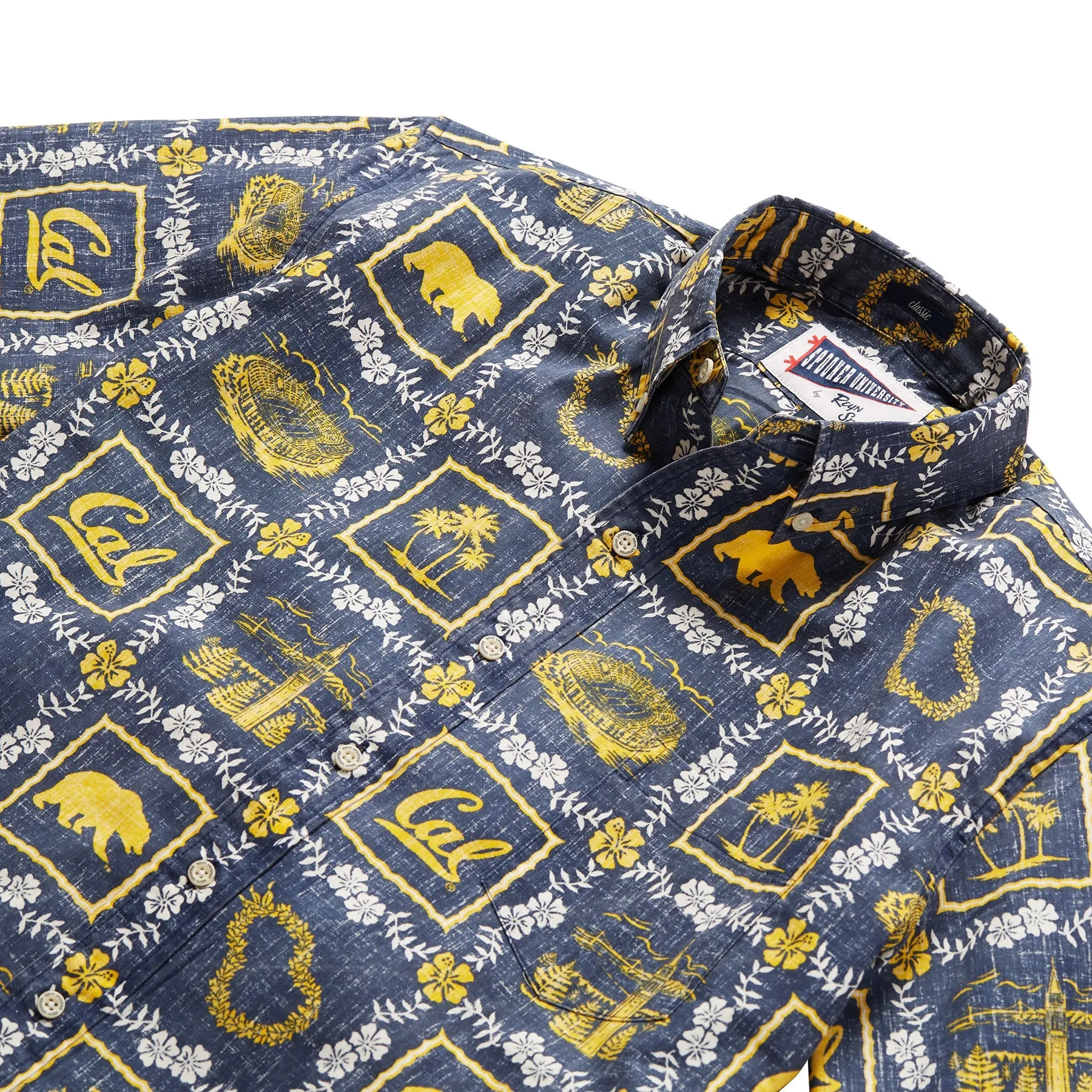 Reyn Spooner UC Berkeley Button Front Camp Shirt