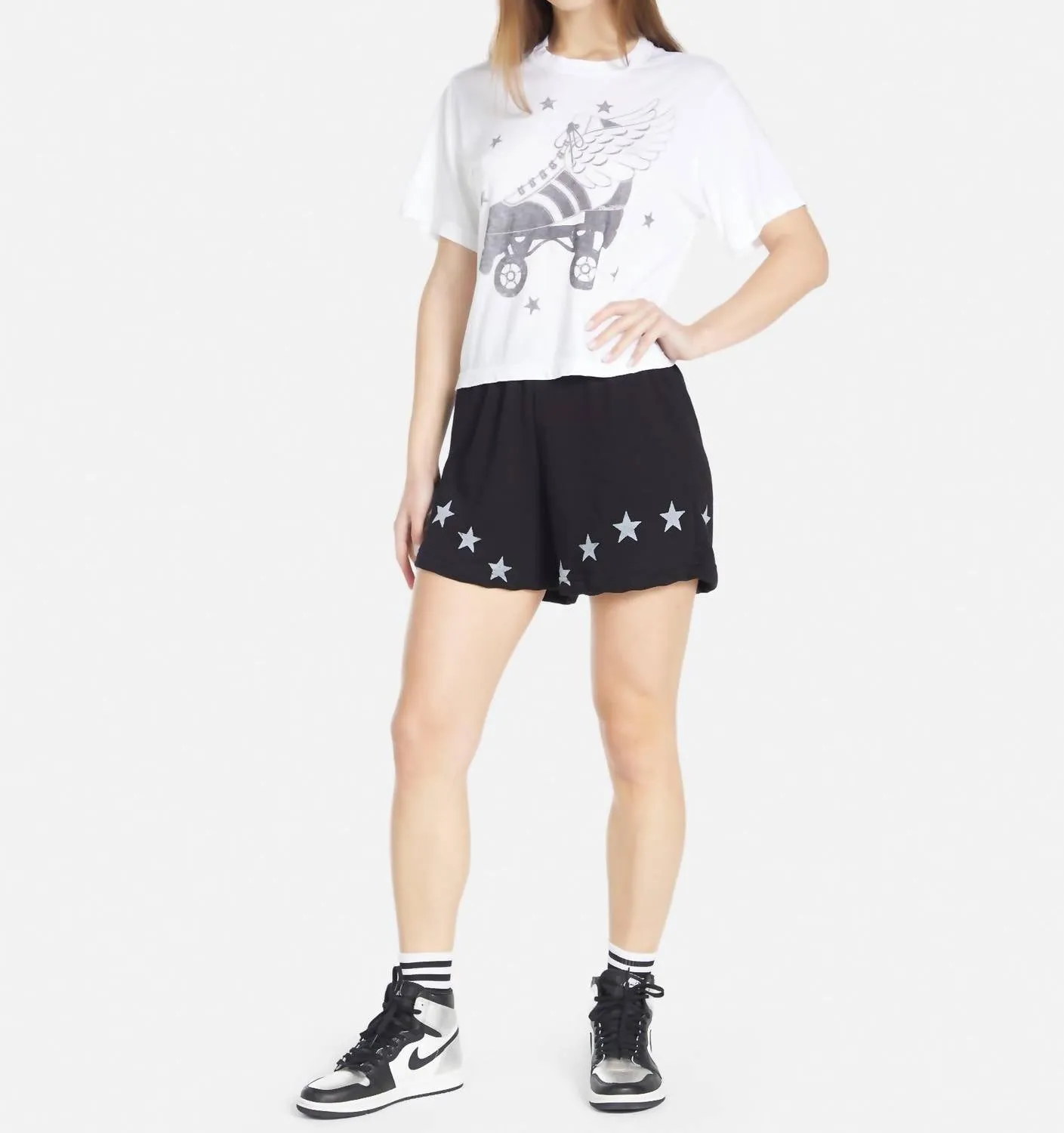Rue Retro Skate Tee In White