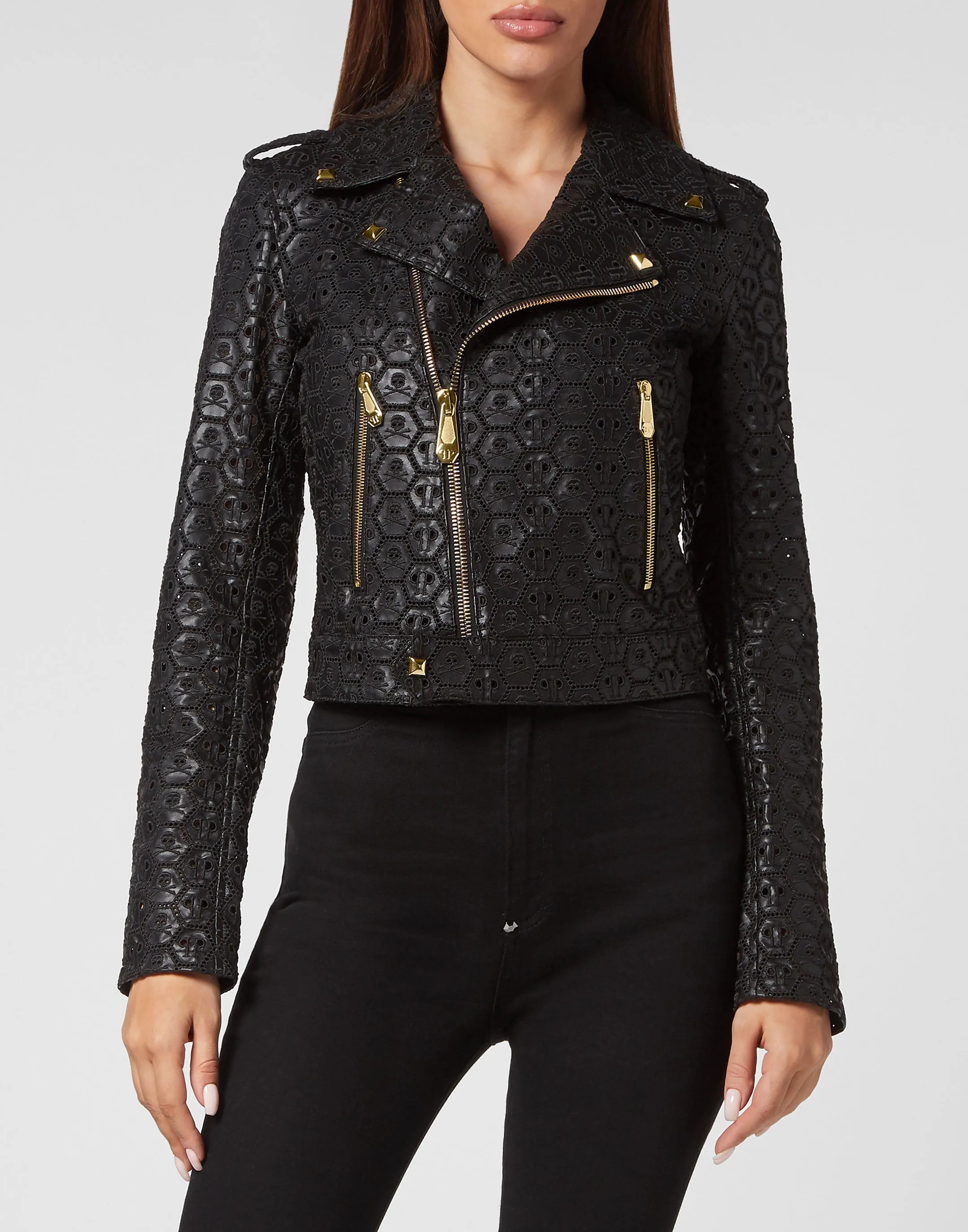 Sangallo  Leather Biker Jacket