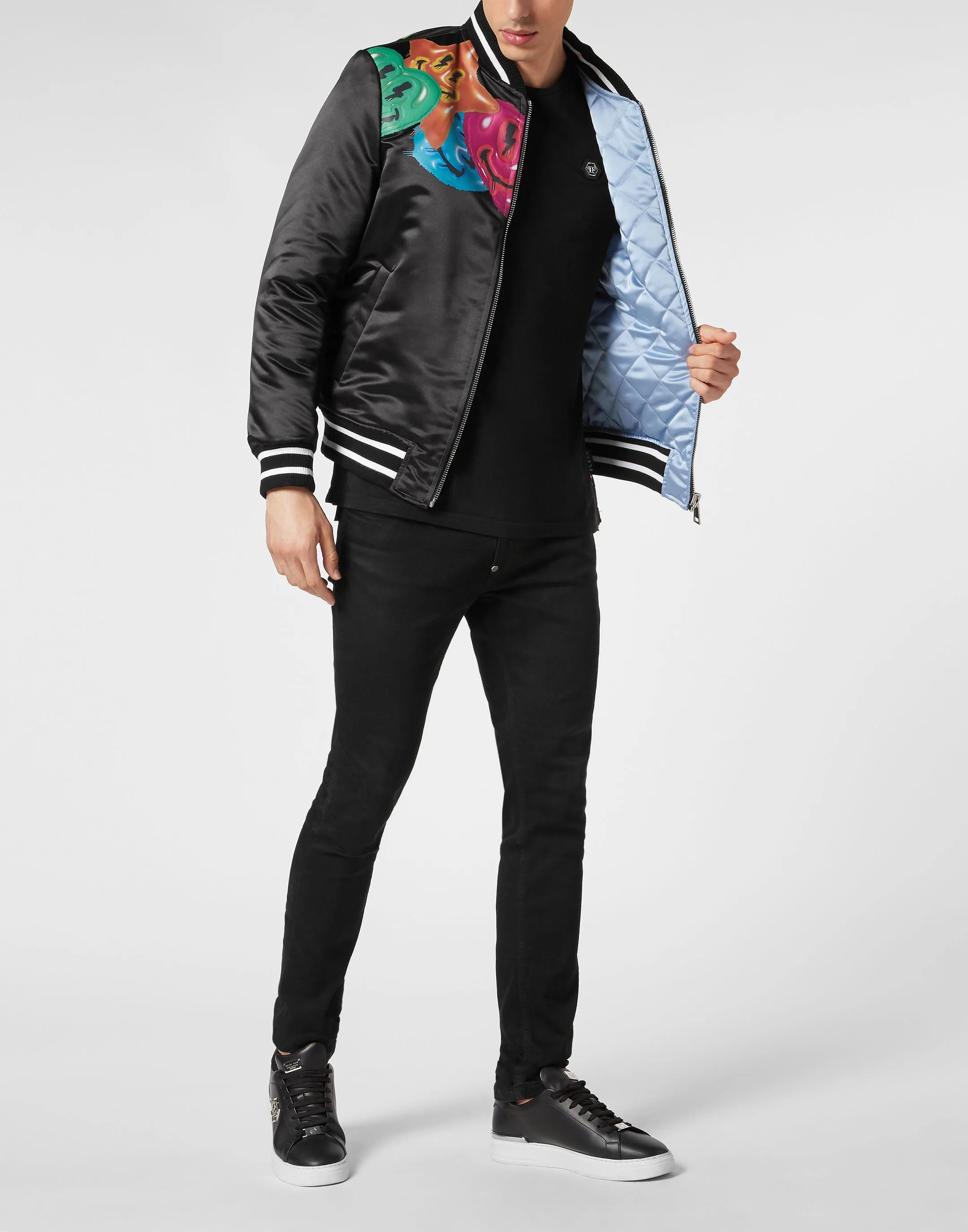 Satin Bomber Smile