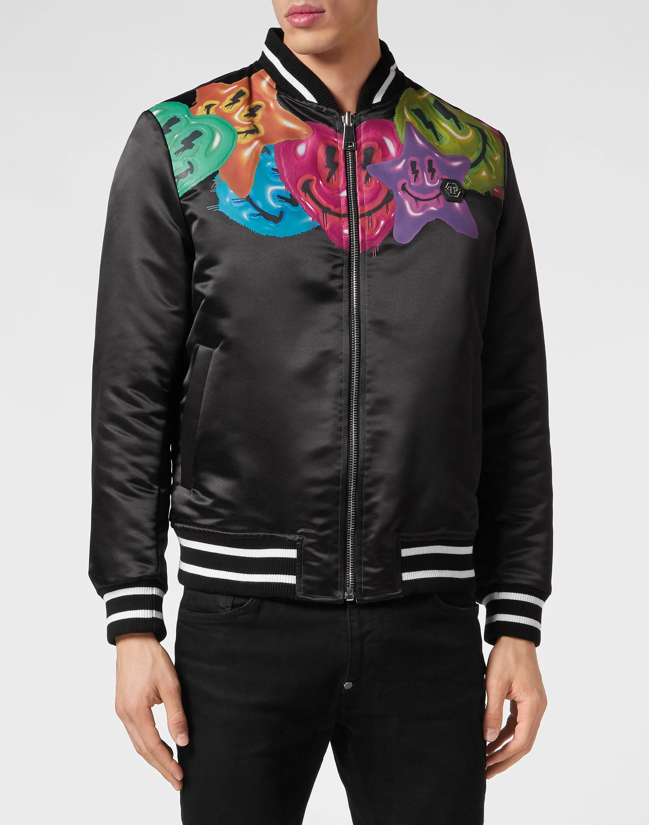 Satin Bomber Smile