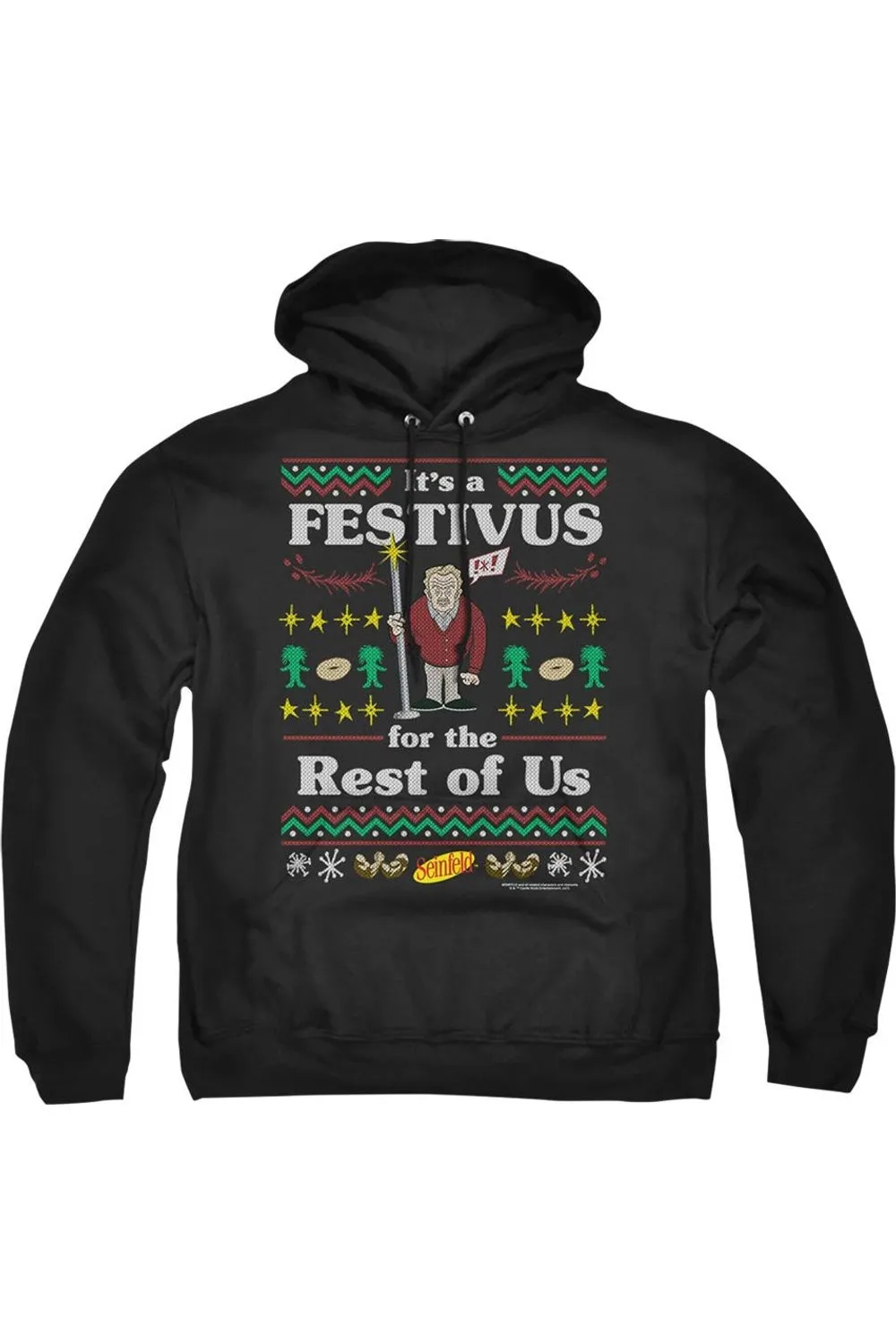 Seinfeld Festive Festivus Adult Pull Over Hoodie / Hooded Sweatshirt