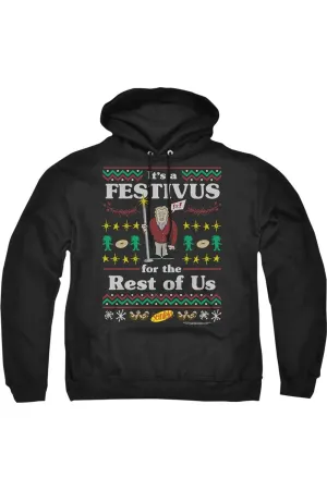 Seinfeld Festive Festivus Adult Pull Over Hoodie / Hooded Sweatshirt