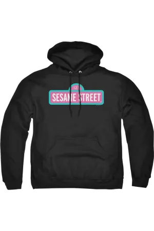 Sesame Street Alt Logo Adult Pull Over Hoodie