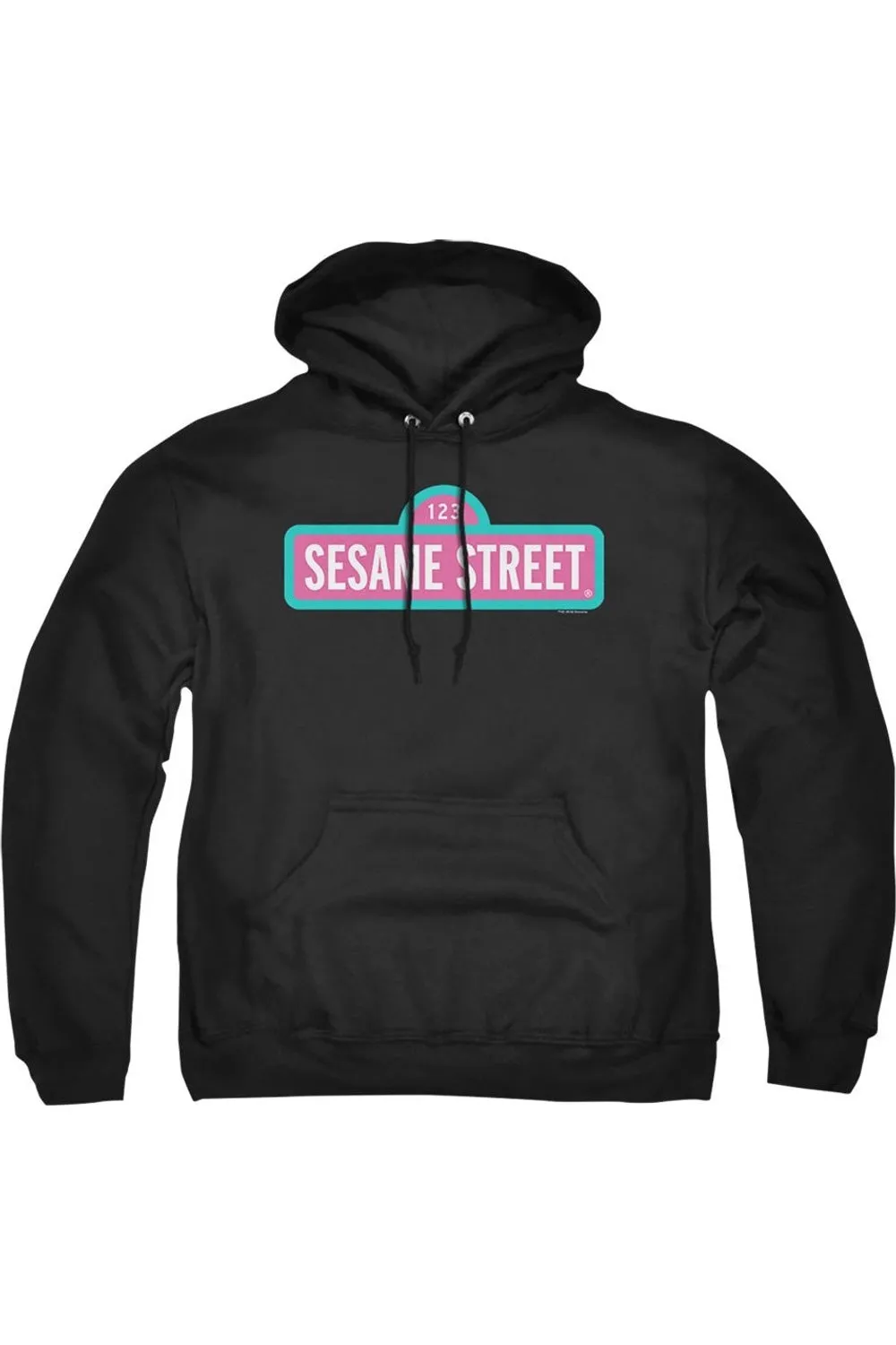 Sesame Street Alt Logo Adult Pull Over Hoodie