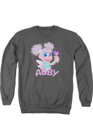 Sesame Street Flat Abby Adult Crewneck Sweatshirt