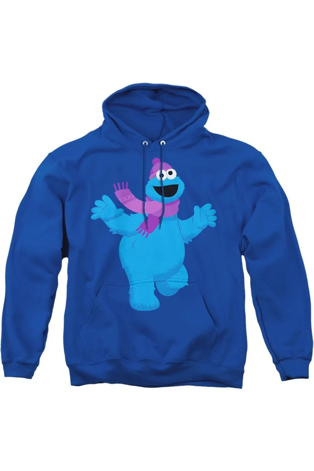 Sesame Street Furry Friends Forever! Cookie Monster Adult Pull Over Hoodie