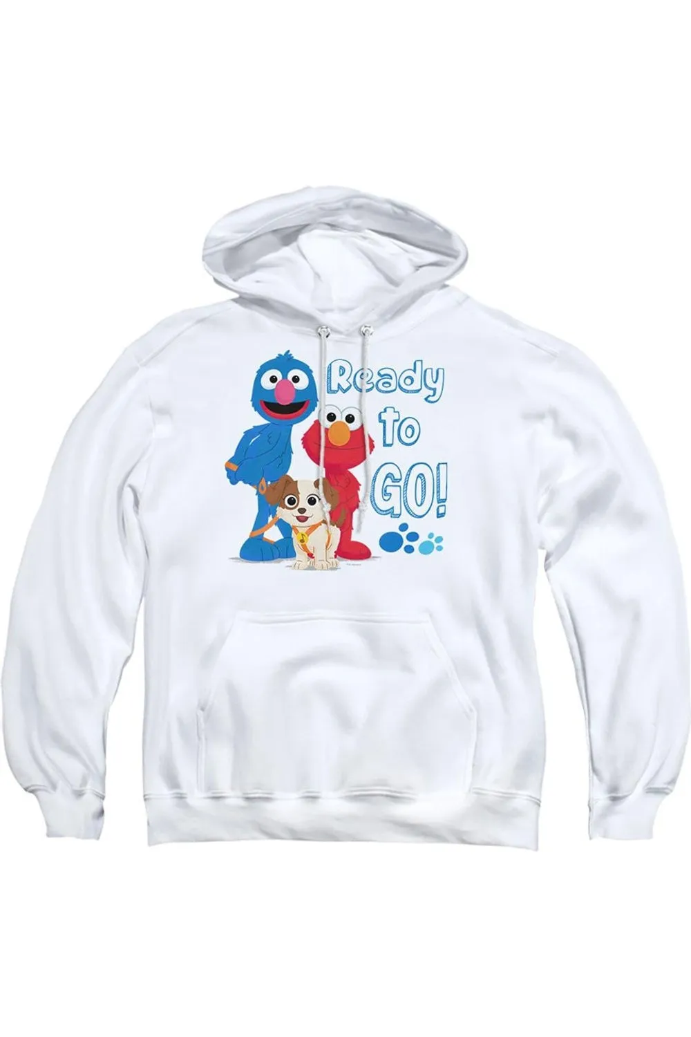 Sesame Street Furry Friends Forever Ready To Go Adult Pull Over Hoodie