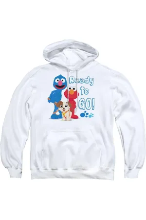 Sesame Street Furry Friends Forever Ready To Go Adult Pull Over Hoodie