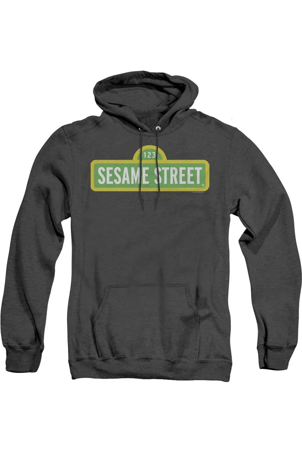 Sesame Street Logo Adult Heather Hoodie
