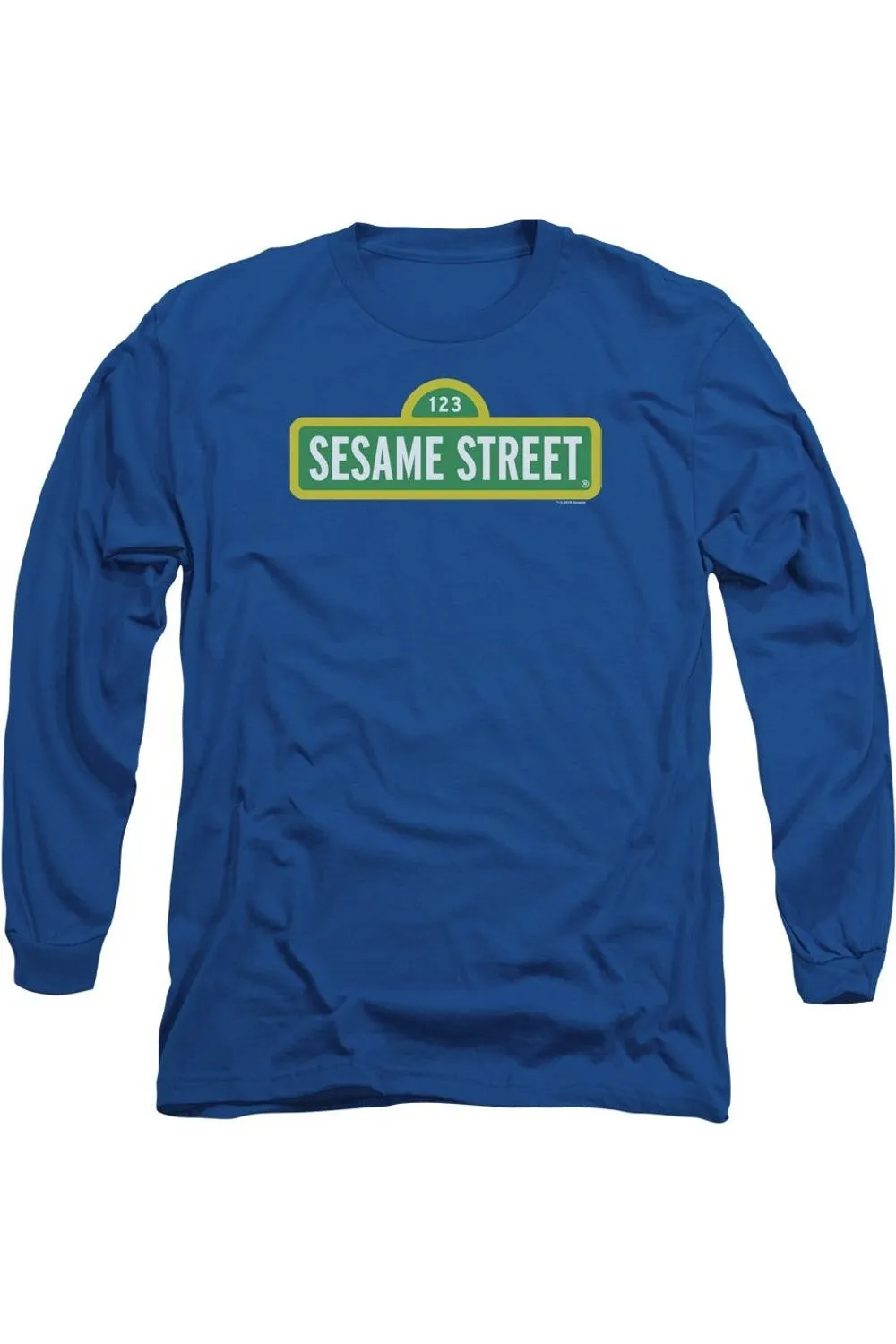 Sesame Street Logo Long Sleeve Adult Tee / T-Shirt