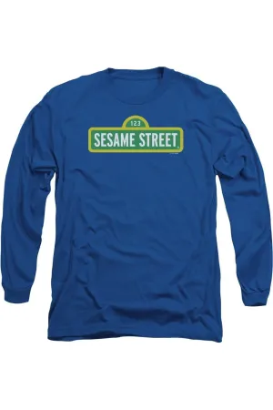 Sesame Street Logo Long Sleeve Adult Tee / T-Shirt