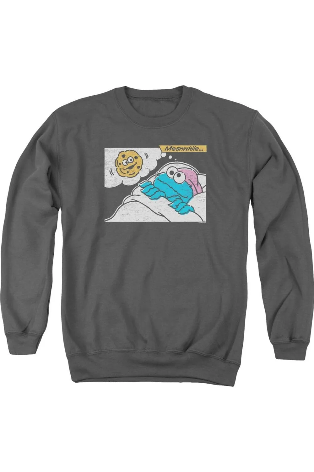 Sesame Street Meanwhile Adult Crewneck Sweatshirt