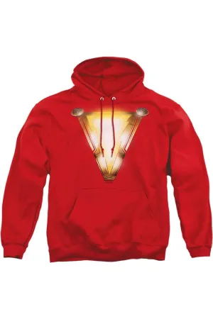 Shazam Movie Bolt Adult Pull Over Hoodie / Hooded Sweatshirt