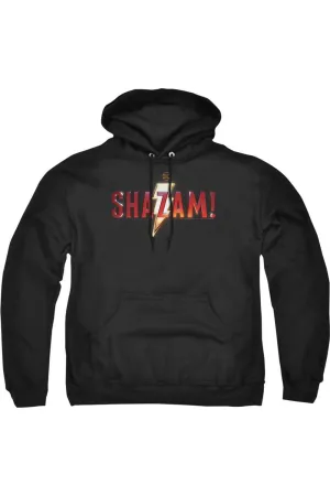 Shazam Movie Shazam Logo Adult Pull Over Hoodie / Hooded Sweatshirt