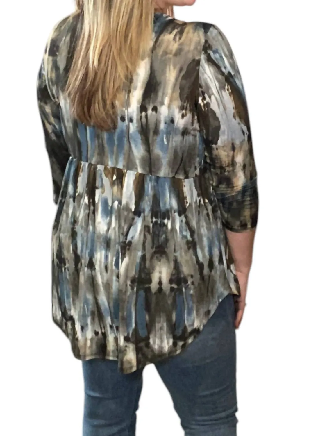 Sky Babydoll Top In Midnight