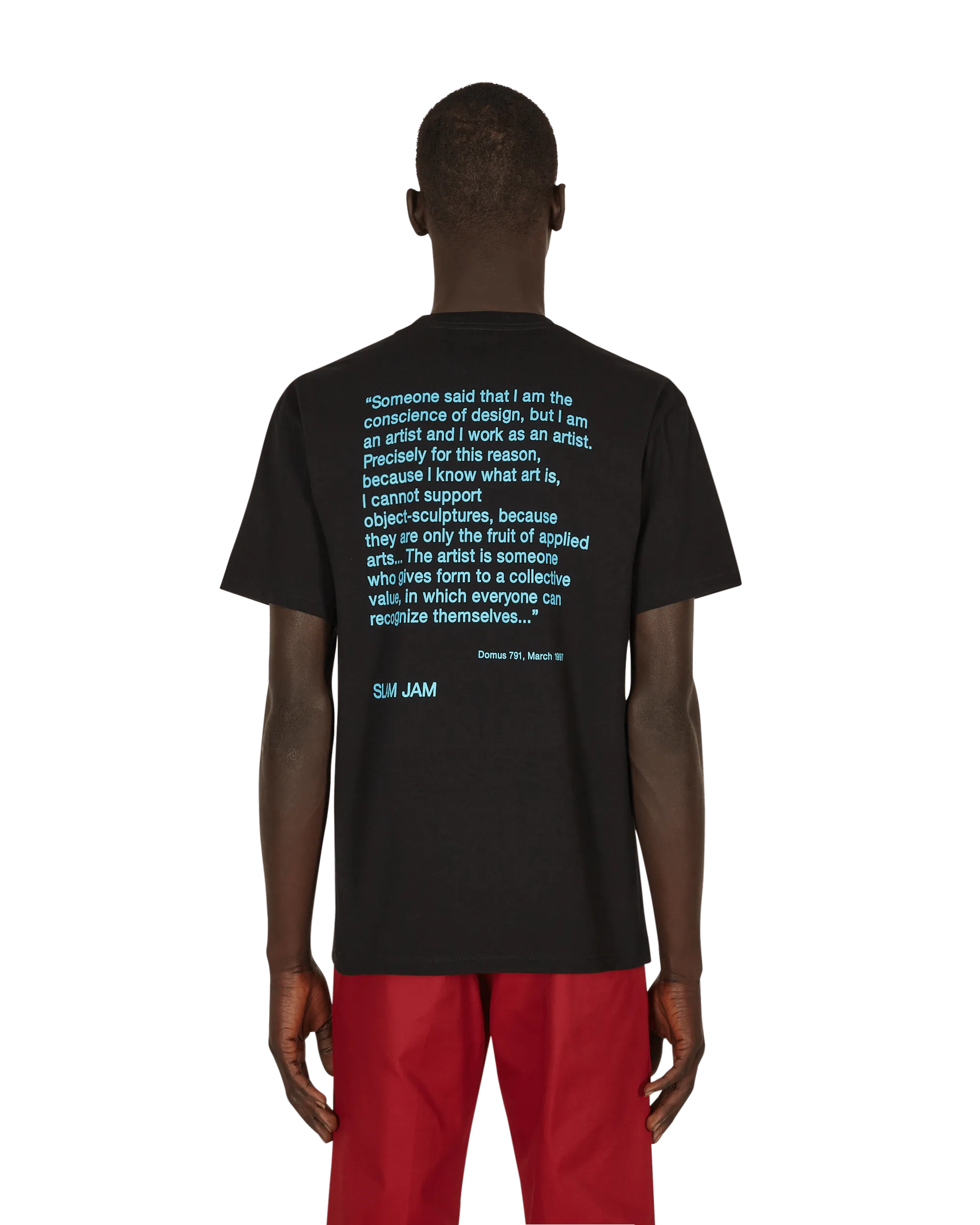 Slam Jam Ghost Writer T-Shirt Black