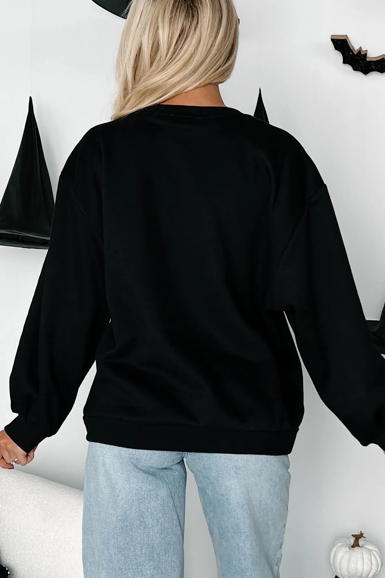 Spook-tacular Friends "Spooky" Patch Sweatshirt (Black)