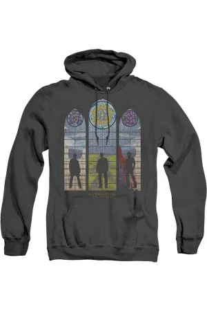 Supernatural Stained Glass Adult Heather Hoodie / Hooded Sweatshirt