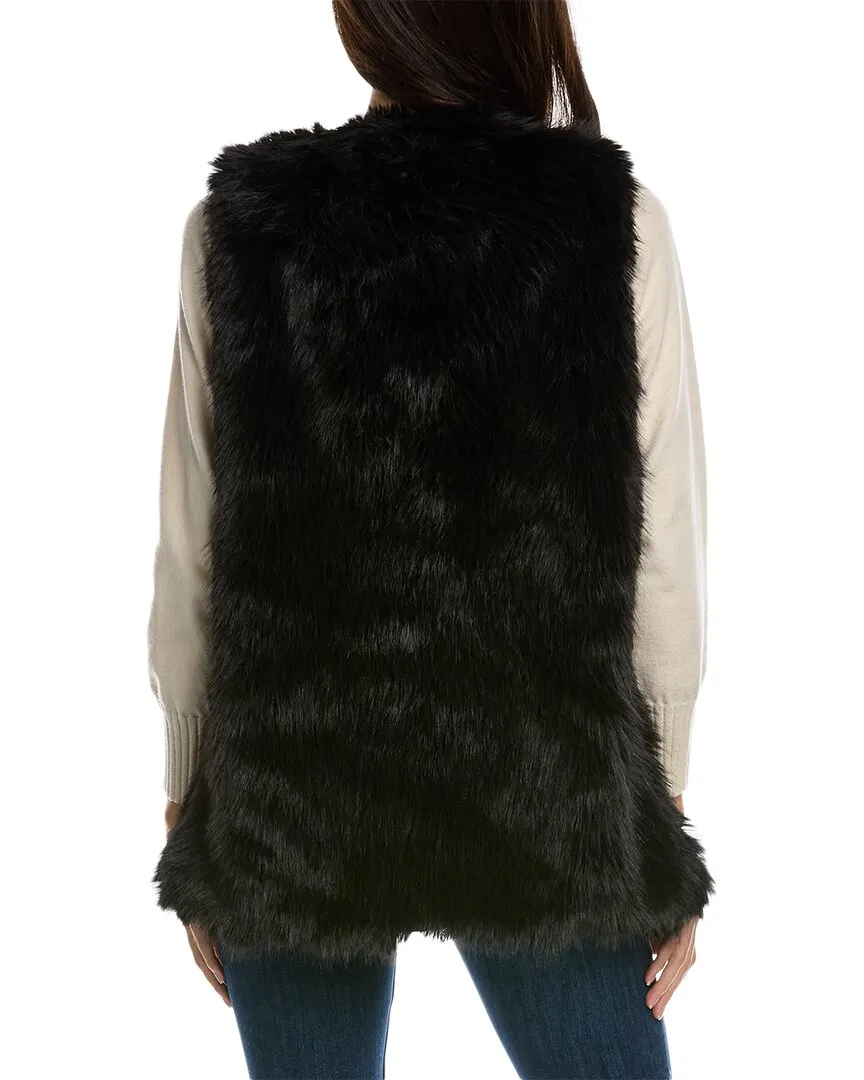 Surell Accessories Shaggy Vest