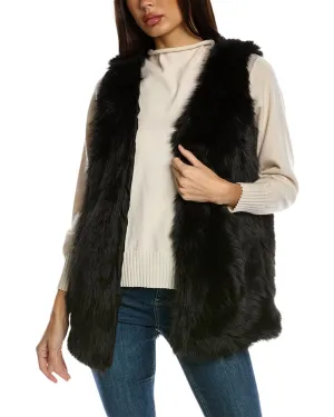 Surell Accessories Shaggy Vest