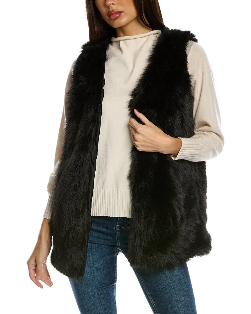 Surell Accessories Shaggy Vest