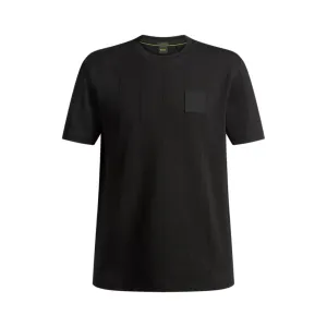 T-shirt with drop-needle stitching