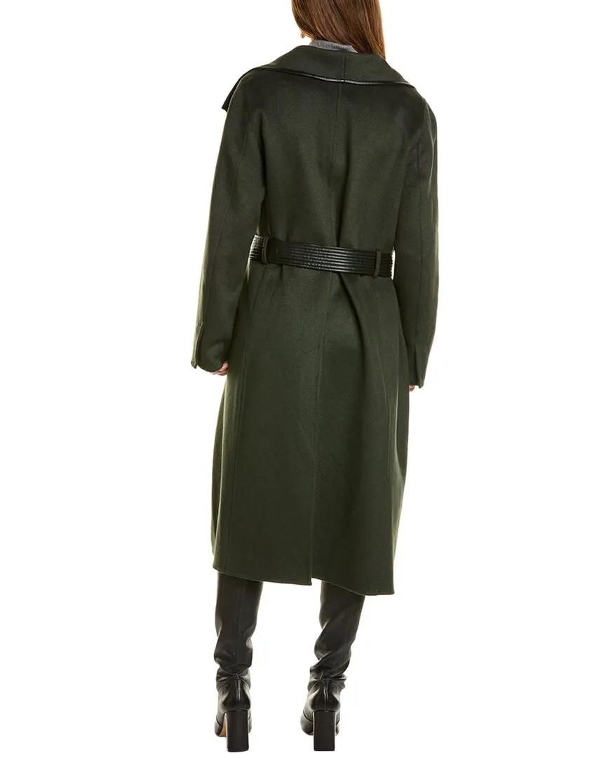 Tahari Juliette Wool-Blend Wrap Coat