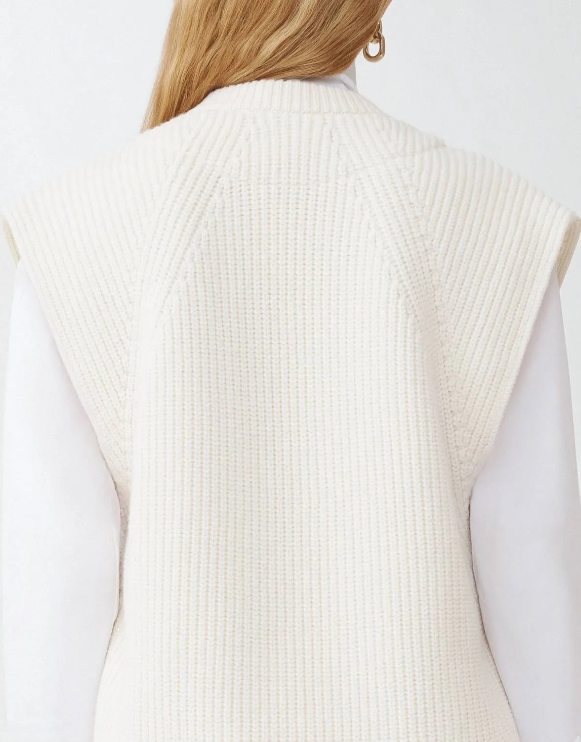 Technical Taffeta Gilet In Butter