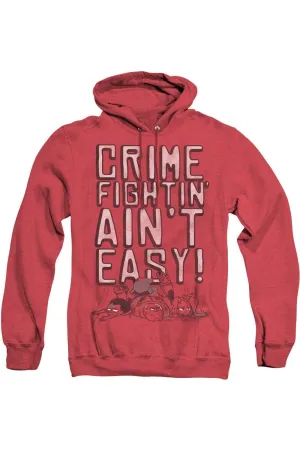 Teen Titans Go Not Easy Adult Heather Hoodie / Hooded Sweatshirt