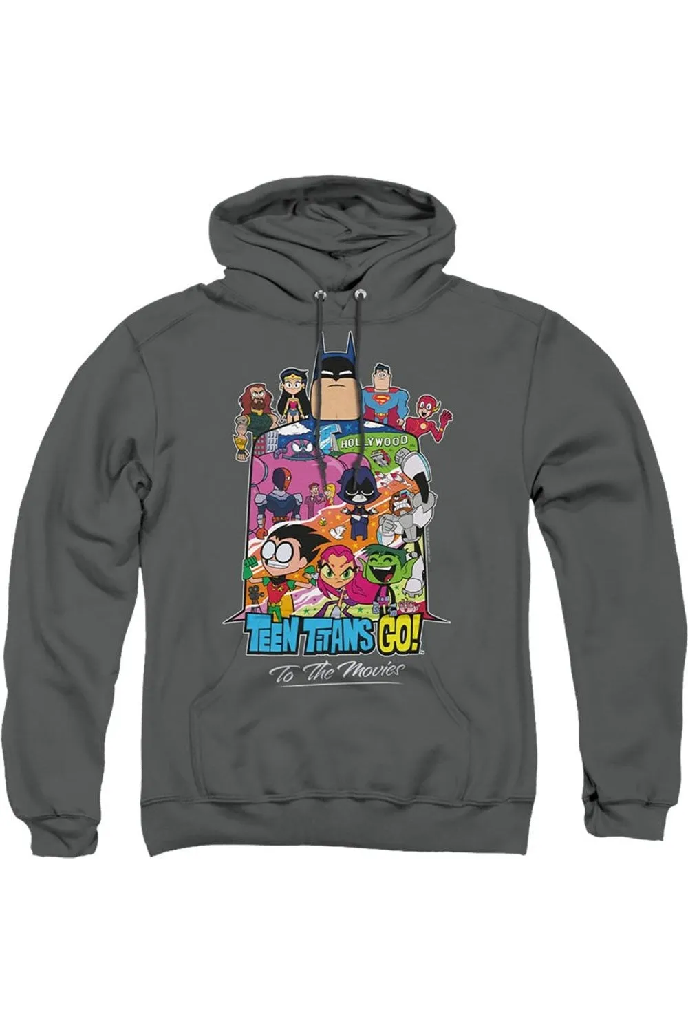 Teen Titans Go To The Movies Hollywood Adult Pull Over Hoodie / Hooded Sweatshirt