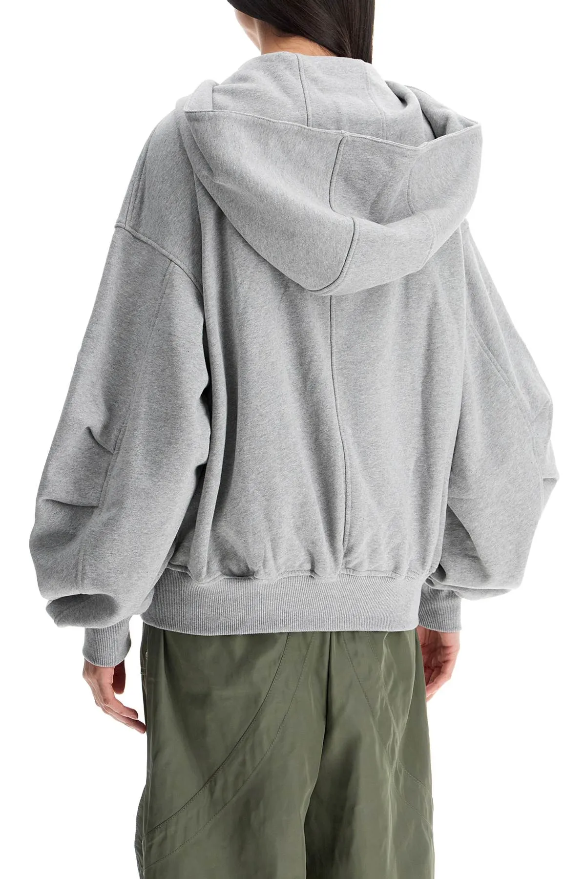 The Attico Women's / Melange Loose Hoodie With Zip