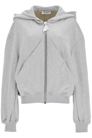The Attico Women's / Melange Loose Hoodie With Zip