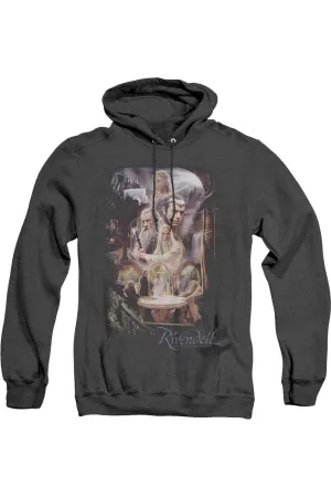 The Hobbit Rivendell Adult Heather Hoodie / Hooded Sweatshirt