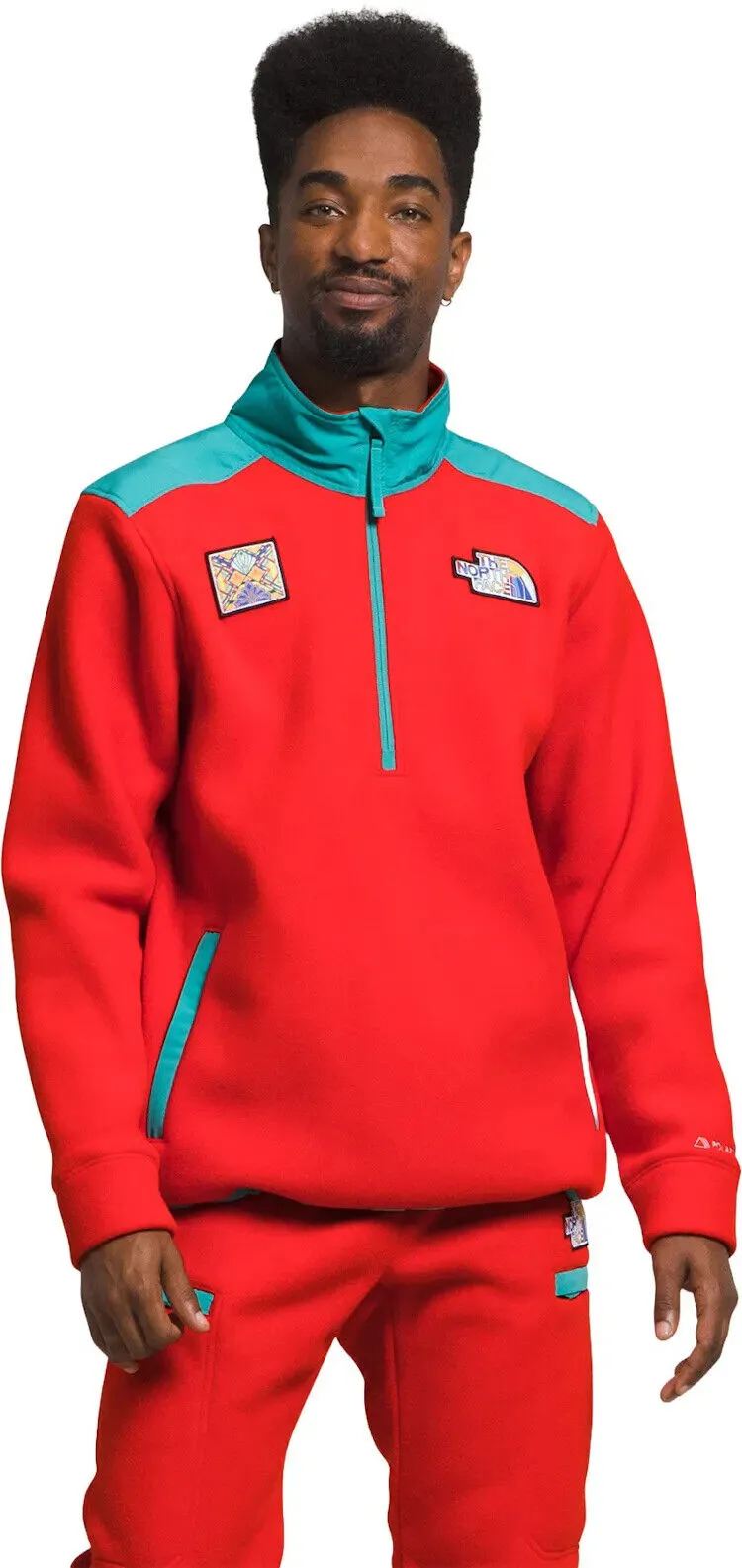 The North Face Alpine Polartec 200 NF0A7UJ8OW Sweatshirt Men Red Pullover CLO142