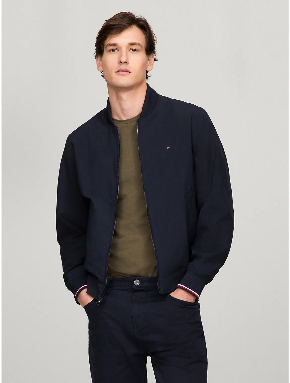Tommy Hilfiger Men's Lightweight Water-Resistant Bomber