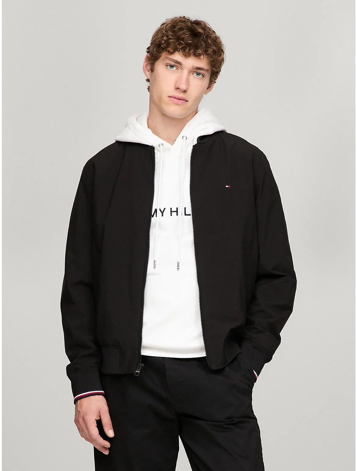 Tommy Hilfiger Men's Lightweight Water-Resistant Bomber