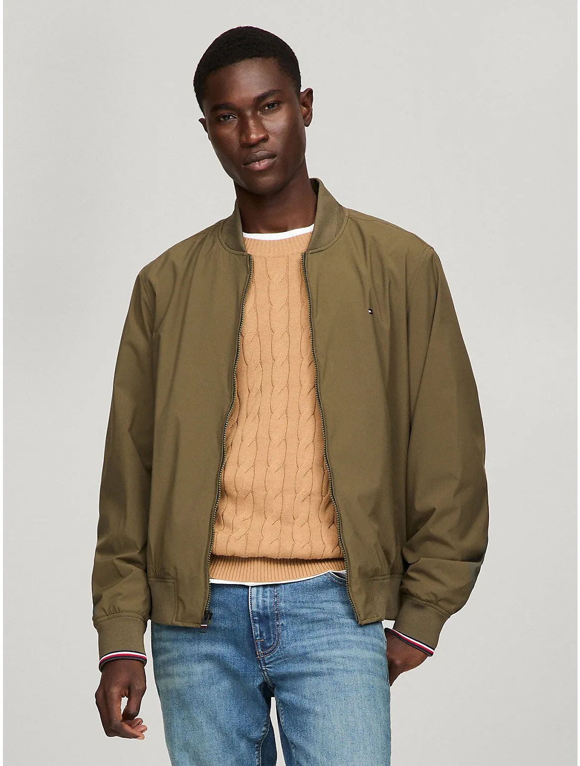 Tommy Hilfiger Men's Lightweight Water-Resistant Bomber