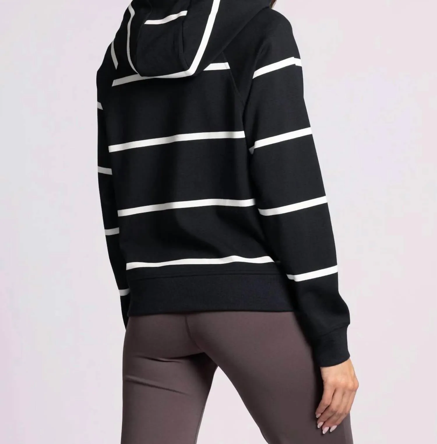 Turner Hoodie In Black Stripe